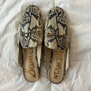 Sam Edelman Snakeskin Mules